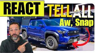 Toyota will RE-PROGRAM the 2024 Tacoma to prevent future front differential failures. TFL React.