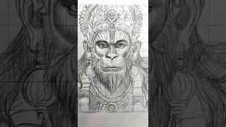 Lord Hanuman ji outline drawing  #drawing #art #hanuman #youtubeshorts #shorts #shorts