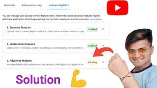 Pending Youtube Advanced Features  Enable Youtube Advanced Features  Video Verification