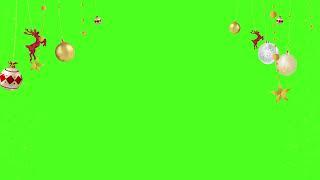 Christmas Decoration background video, Christmas Animation video, green screen elements, overlays HD