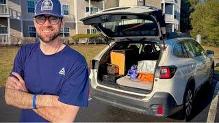 Converting My Subaru Outback Into a Cozy Camper | Cooking by the Lake & Walmart Overnight