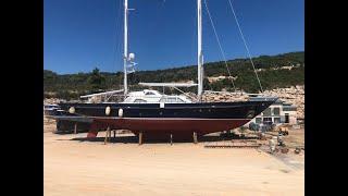 35 m MotorSailer Yacht For Sale PROJECT YACHT SOLD AS IS full walkthrough