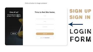 Build Login & Registration Form In Html & CSS | Sliding Sign In & Sign Up Form With Transition