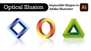 Optical Illusion: How to draw impossible shapes in Adobe Illustrator