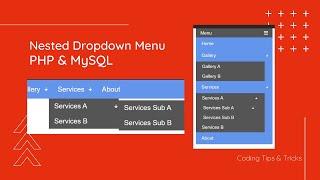 Dynamic Nested Dropdown Menu | PHP, MYSQL (Part 2)