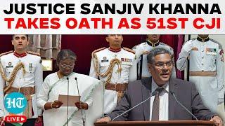 CJI Oath Taking Ceremony LIVE | Justice Sanjiv Khanna Takes Oath As 51st Chief Justice Of India|News