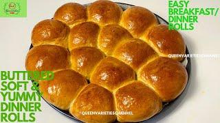 The Best ButterSoft Buns Bread | EASY TO MAKE | A must Try |#queenvarieties