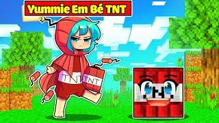 EM BÉ YUMMIE TNT BẢO VỆ HIHA VÀ SINH TỐ TEAM TRONG MINECRAFT*YUMMIE TNT CUTE ️