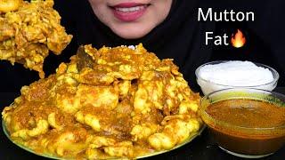 ASMR LOTS OF FATTY MUTTON CURRY WITH RICE,GRAVY & KHEER | messy eating