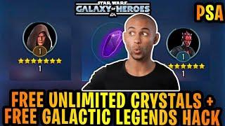 Star Wars Galaxy of Heroes Hack Mod Get FREE Crystals Unlimited On iOS & Android 2024 omgggg