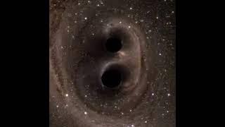 Black Hole Collision | Gravitational Waves Converted To Sound #shorts