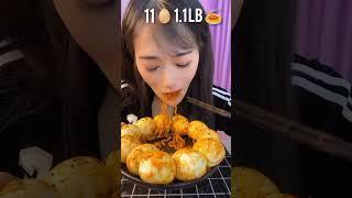 Fast Eating Challenge ( 11 eggs, 1.1 lb ) | #asmr #food #funny #eating #shorts