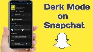 How To Get Dark Mode On Snapchat (Samsung  & Android) New2024||