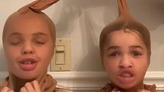 A weird trend but we had to try it! #funnyvideo #twins #viral