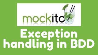 Mockito 3 - Exception Handling in BDD | Behavior Driven Development