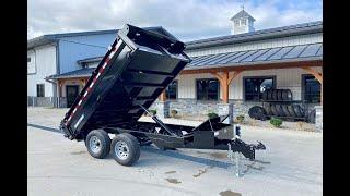 2023 Sure Trac 6x10' Custom Deckover Dump Trailer 9900# GVW