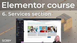 Elementor Tutorial 6 - Services section