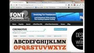 Screencast: How to Add FontSquirrel Fonts to your web page