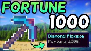 How To Get a Fortune 1,000 Pickaxe In Minecraft 1.16! (2020)