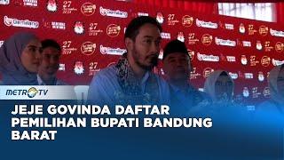 Syahnaz Sadiqah dan Nagita Slavina Dampingi Jeje Govinda Daftar Calon Bupati