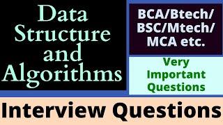 Data Structures and Algorithms Interview Questions | Wipro WILP Interview Questions for BCA Freshers