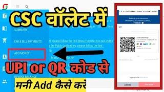 csc wallet me paise kaise dale upi se | how to add money in csc wallet by google pay, Phonepe, Paytm