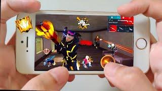 Iphone 6 Free Fire Gameplay test full max settings HUD+DPI+ MACRO 1 gb  old testing black color