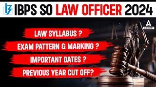 IBPS SO Law Officer 2024 | Exam Pattern, Syllabus Complete Details | By Divyanshi Ma'am