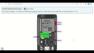 Live GPIO State of ESP32 using GPIO Viewer