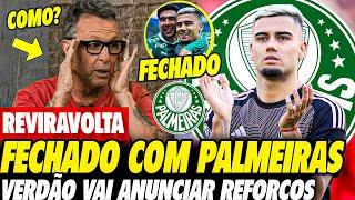 FECHADO! PALMEIRAS ACERTA com ANDREAS e NETO fica PERPLEXO! "EU tô ACREDITANDO" PALMEIRAS DEU AULA!