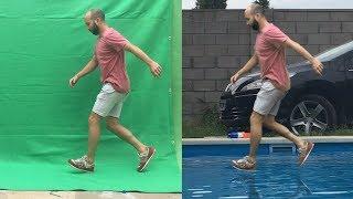 Green screen Chroma key tutorial in 4 minutes - walking on water