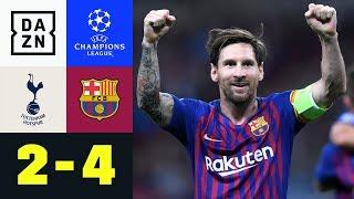 Lionel Messi mit Doppelpack bei Torspektakel: Tottenham - Barcelona 2:4 | UEFA CL | DAZN HL