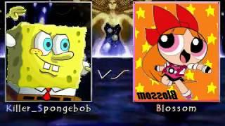 New WinMugen Coruscation - Killer Spongebob (12P) vs Blossom (12P)