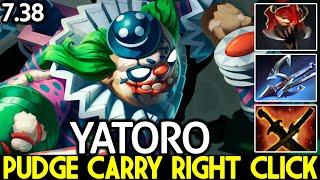 YATORO [Pudge] New Meta 7.38 Pudge Carry Full Right Click Dota 2