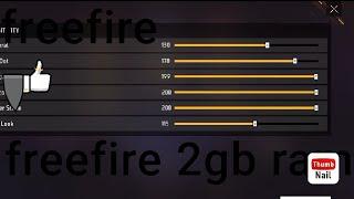 freefire best settings 2gb ram and best sensitivity @mannu gaming yt