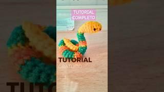 Teje esta linda viborita #tejer #amigurumis #shortvideo