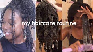 MY NATURAL HAIRCARE ROUTINE | LOW MAINTENANCE WASH DAY + PROTECTIVE STYLING | CHERISSESONITA