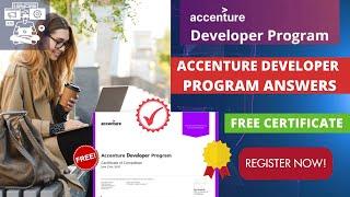 Accenture Developer Program |  Accenture Developer Program Answers | All Task Answers |