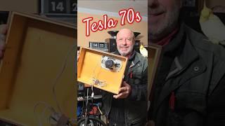 70s Vintage TESLA Full Range SPEAKER  - Record Player Box Sound Test