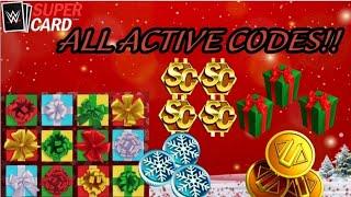 ALL CODES THIS HOLIDAY SEASON!! TONS OF CREDITS,  SUPERCOINS, COLLECTABLES AND MORE!! WWE SUPERCARD