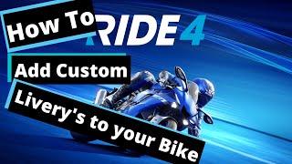 Ride 4  How to Do custom Decals And Apply it.