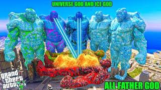 Franklin and Shinchan Hunting Black Universe God & Ice God Powers To Help Avengers All Father God