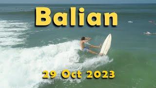 Full moon day | 29 Oct. 2023 Surfers at Balian, Bali, Indonesia | drone |