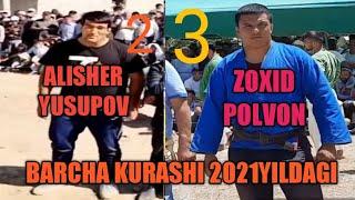 ZOXID VA ALISHER YUSUPOV 2021-YILDAGI BARCHA KURASHI XOZIRCHA 3-2 ZOXID POLVON OLDINDA 24.12.21