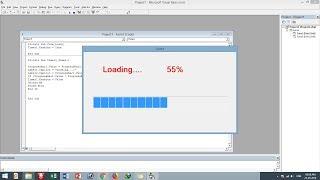 progress bar control in vb 6.0 // splash screen in vb 6 // splash screen with progress bar