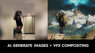 AI Generate images + VFX Compositing