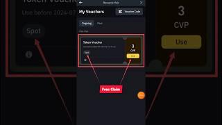 Binance Learn & Earn CVP Token Rewards Claim  Binance New Offer Today #shorts #binance #spottrade