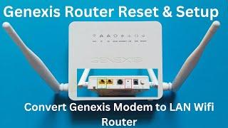 Genexis Platinum 4410 - Genexis Router Reset and Setup | Genexis Platinum 4410 Router Configuration