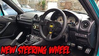 Fitting a 300mm steering wheel and HKB boss to the Mazda MX5