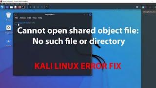 LINUX ERROR FIX :cannot open shared object file: No such file or directory